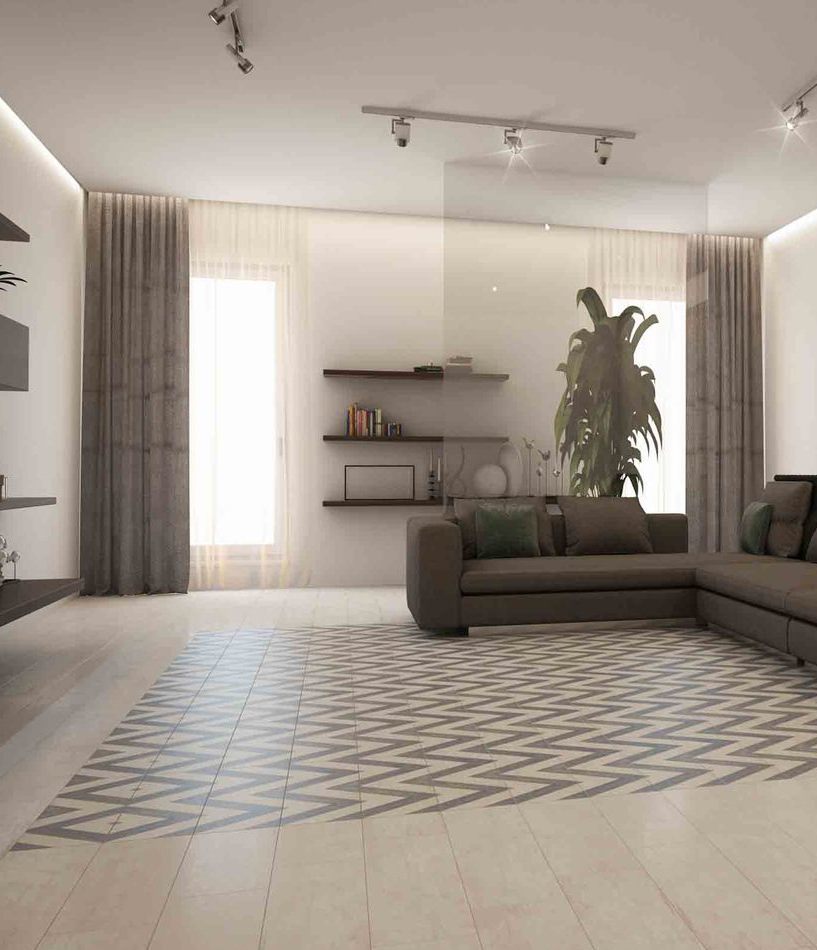 Керамогранит для гостинной